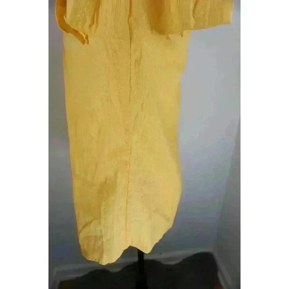Cure Yellow 100% Cotton Short Sleeve Blouse, Size L - Picture 7 of 14
